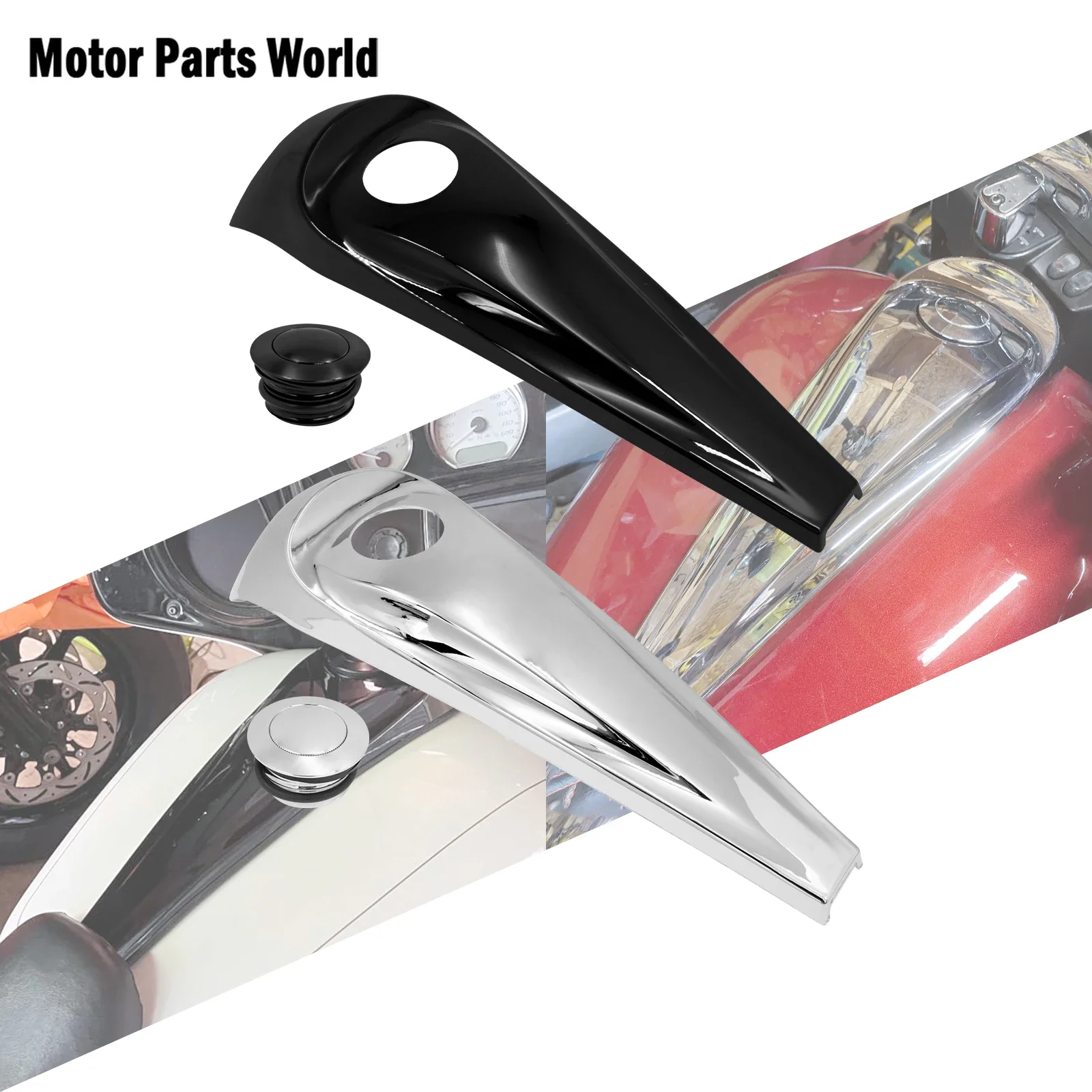 

Motorcycle Dash Fuel Tank Console Trim Oil Gas Tank Cover Cap For Harley Touring Road Electra Street Glide Ultra CVO 2008-2023