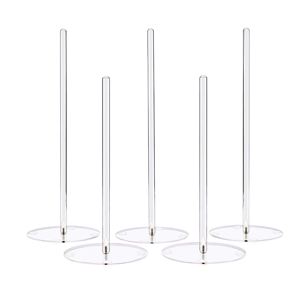

5PCS Acrylic Donut Display Stand Clear Treat Party Wedding Birthday Banquet Decorations Stable Cake Rack Kitchen Bar