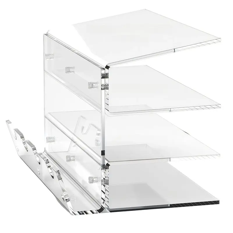File Storage Rack Mouse Desktop Organizer 3 Tier Stand Frame Shelf Keyboard Storage Tool For Study Room Exhibition B