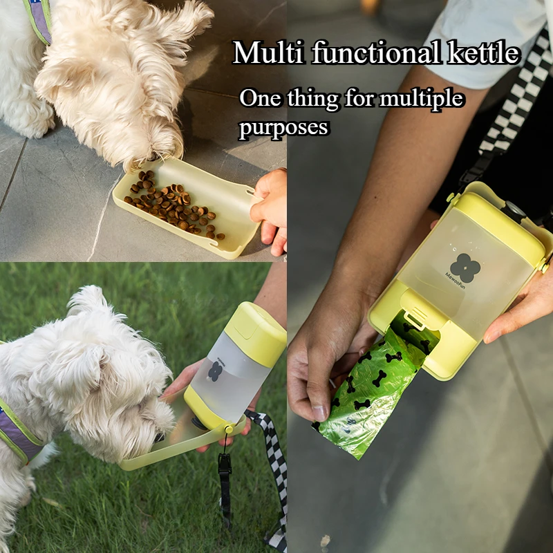 2025 New Portable Dog Water Bottle Foldable Dog Drinking Bottle Leak proof Water Bottle for Dogs and Cats with 400ml