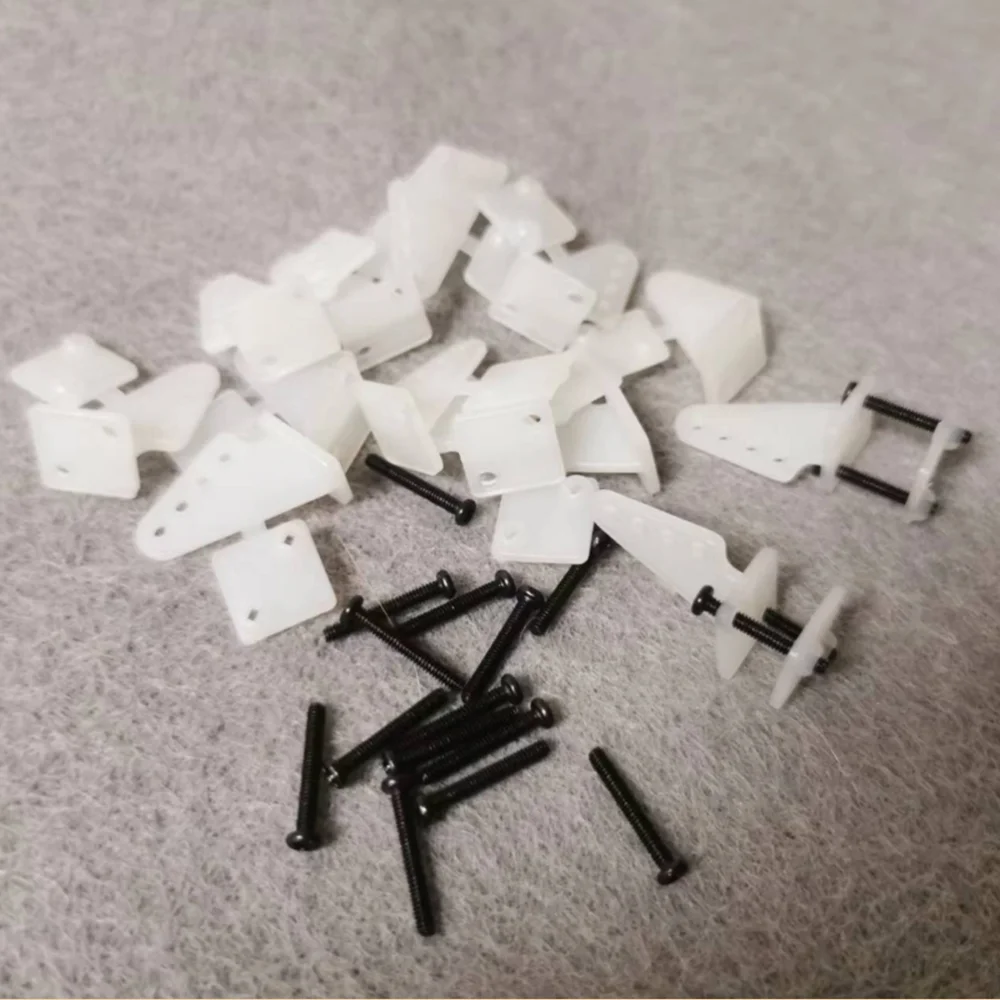 10 Sets/lot nylon square Pin Horns 15x20 4hole L15xW11xH20 with screw RC Airplanes Parts Electric Planes Foam Aeromodell