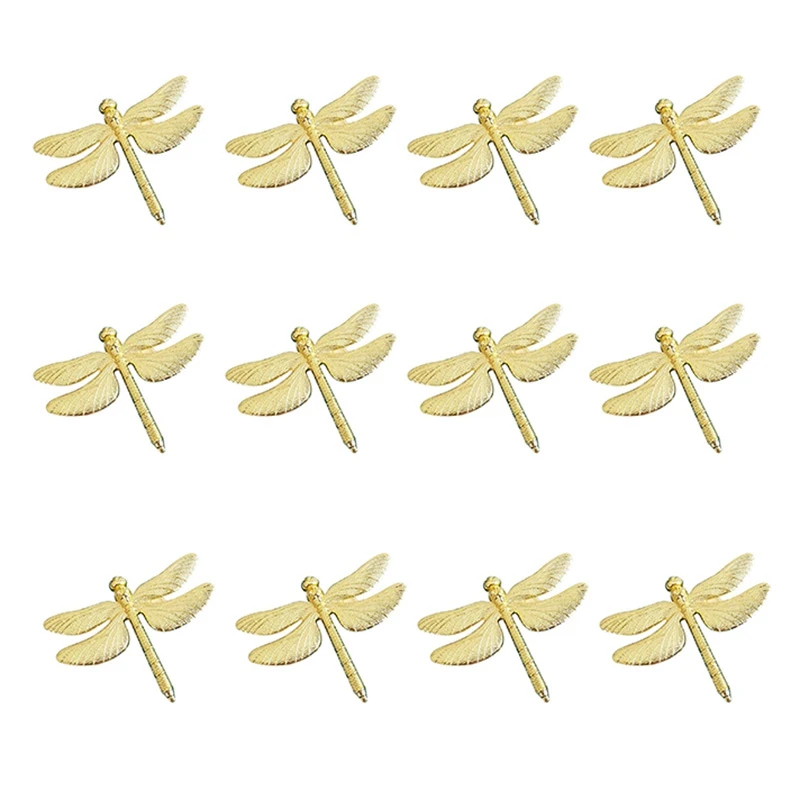 

Dragonfly Napkin Rings,Zinc Alloy Napkin Buckle Gold Napkin Ring for Hotel Wedding Holiday Table Dinner Party Decoration