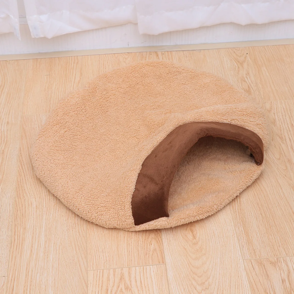 

Hamburger Cat 60X50X16Cm Brown Pet Bed For Cats Dogs Kitten Cave Warm Cat Bed Sleeping House Soft Pet Supplies