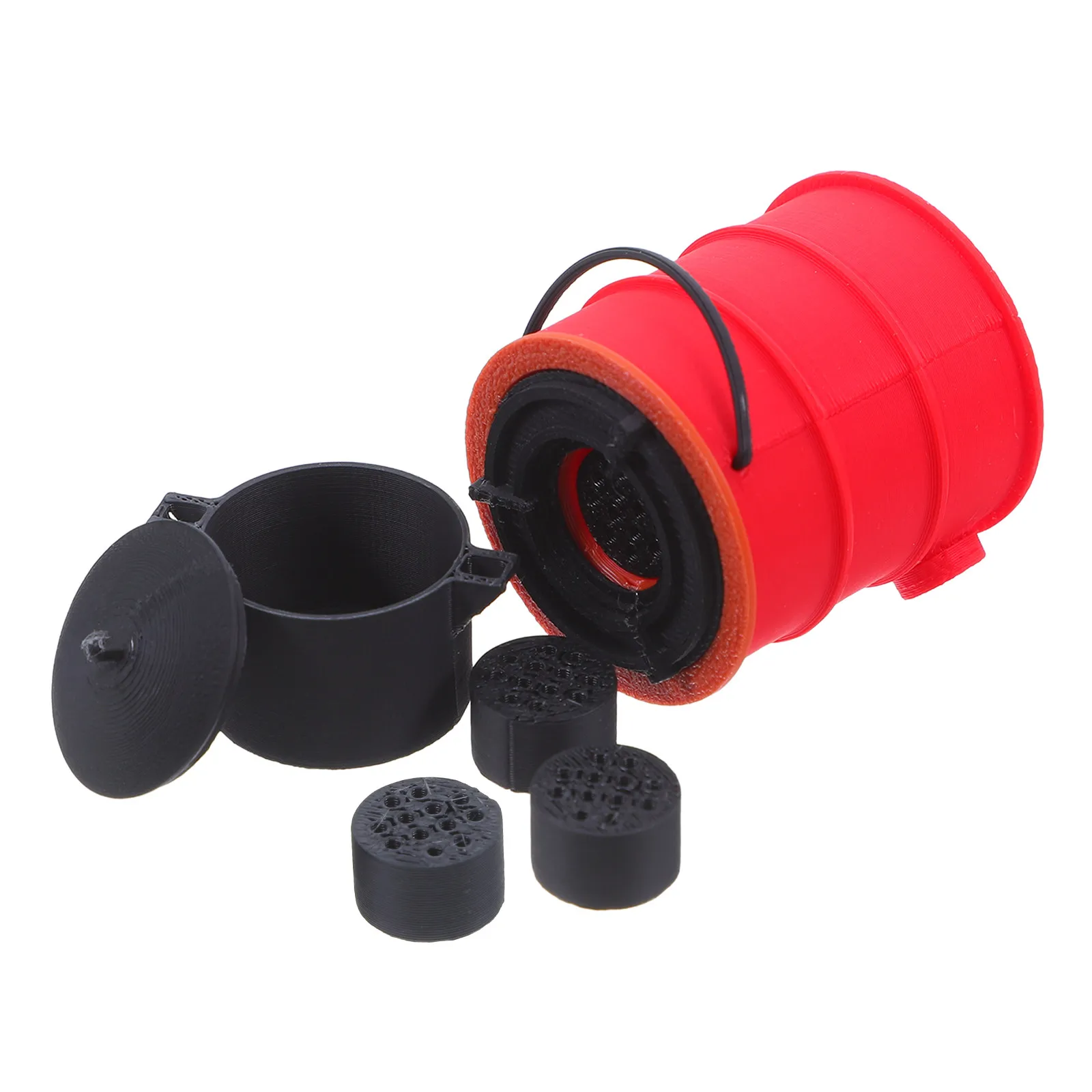 

1Set Miniature Coal Stove 1:12 Scale Realistic Dollhouse Kitchen Accessory Compact Tiny Camp Stove Prop for Miniature Scene