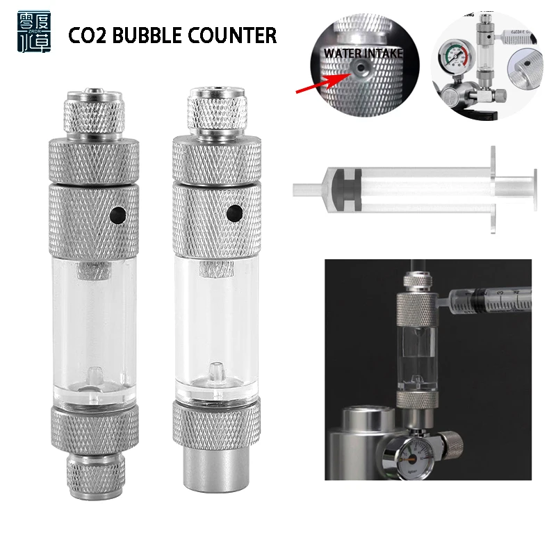 

New DIY aquarium CO2 bubble meter (water injection version) CO2 regulator generator reaction system fish tank CO2 bubble meter