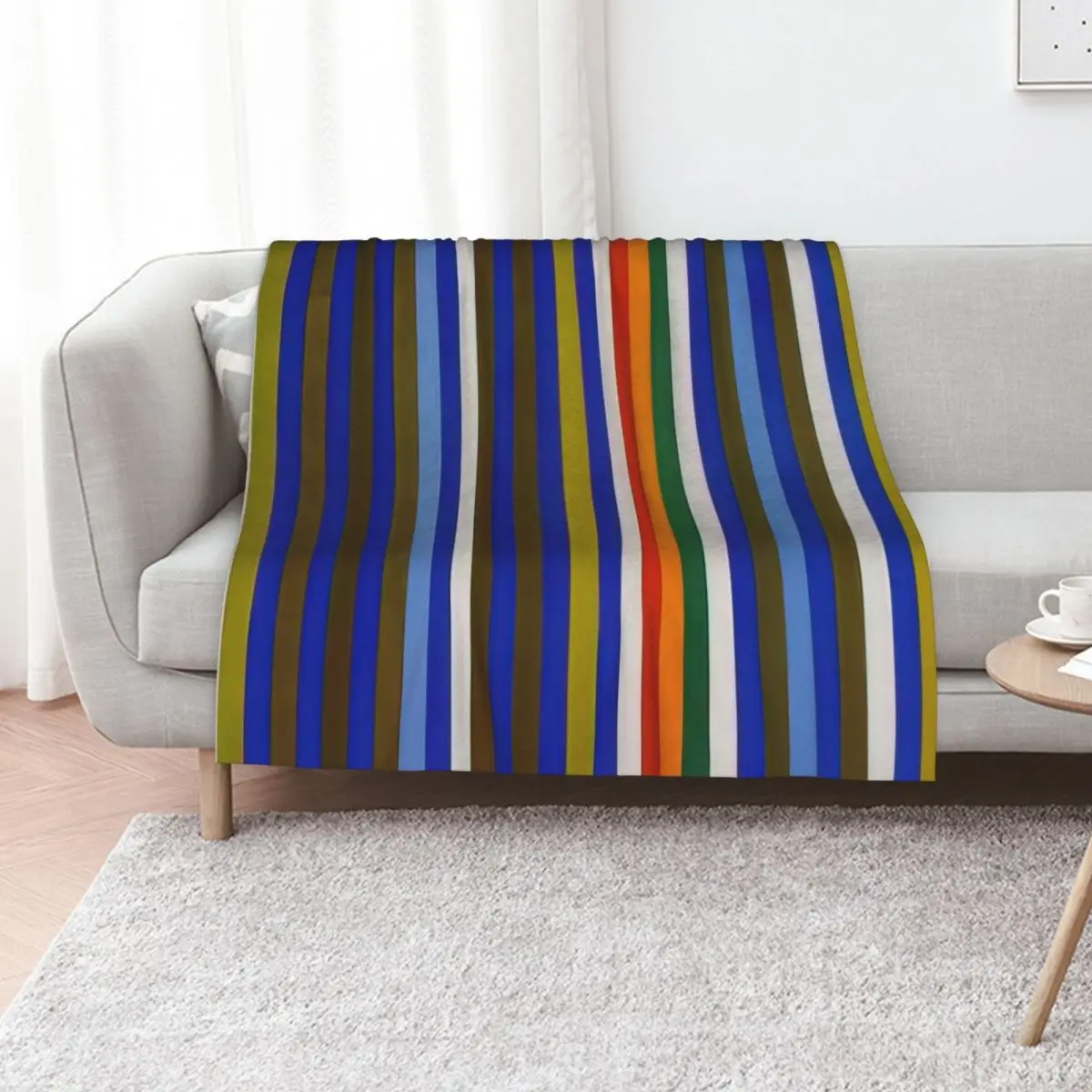 Gene Davis Throw Blanket Warm Plush Fuzzy Blanket for Living Room