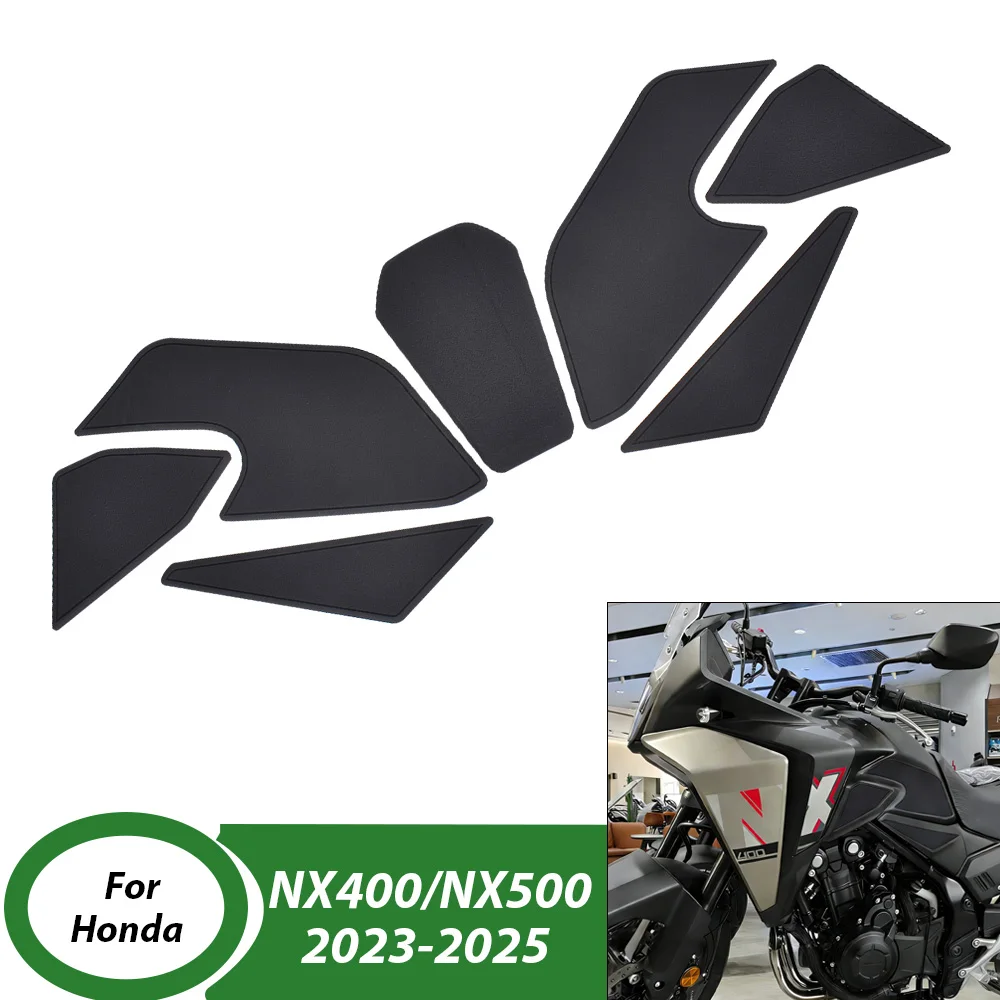 

For Honda NX 400 500 2023 2024 2025 NX400 NX500 Motorcycle Tank Pad Side Fueltank Traction Knee Grips Anti Slip Pad Accessories