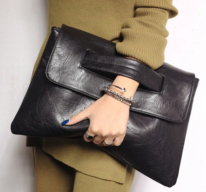 New Arrival PU Crossbody Bag Women's Large Capacity Single Strap Cover Clutch Bag Fashion Design Attendance Bags