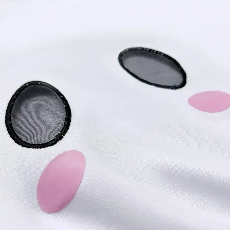 39BD Kostüm Damen Erwachsene Kostüm Weißes rückenfreies Kleid mit Maske für Halloween Party Cosplay – Detail 3