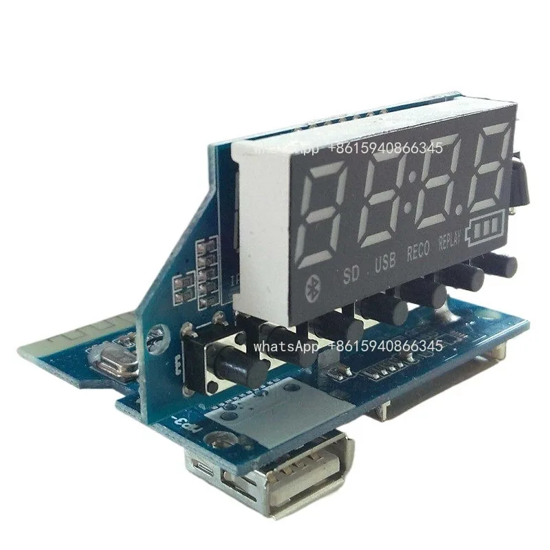 Bluetooth Digital Display USB Decoder Board Recording FM Remote Control Universal Decoder APE MP3-2207 Compatible