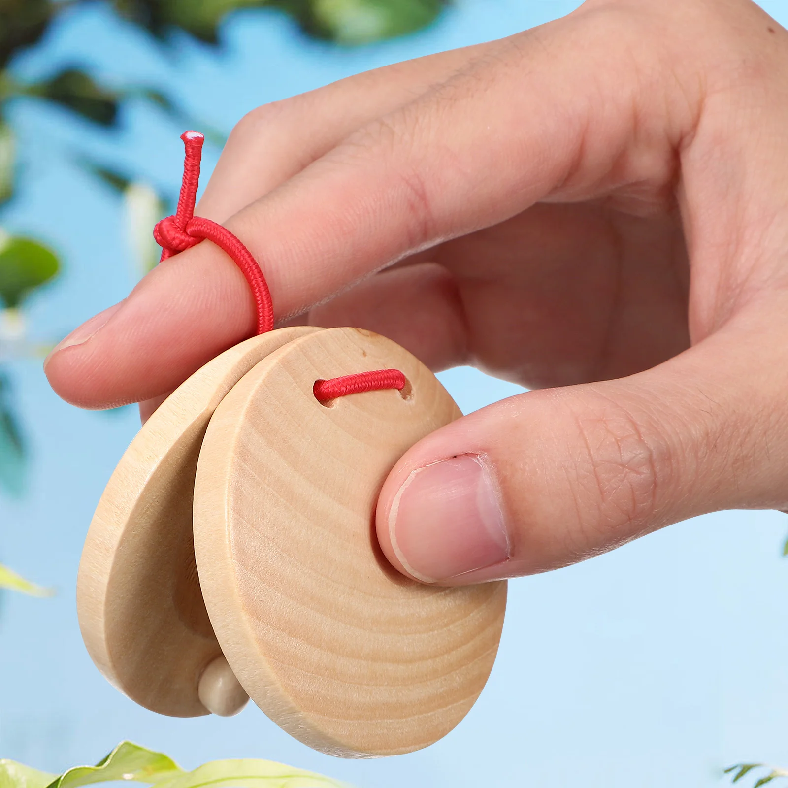 4pcs Wood Castanets Wooden Percussion Instrument Portable Castanets Beginners Musical Instruments castanet musical instruments