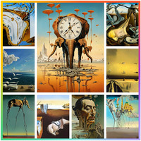 Surrealism Famous Artwork By Salvador Dali 5D DIY Art Diamond Painting Cross Stitch Pattern Pictures Mosaic Embroidery Home Deco