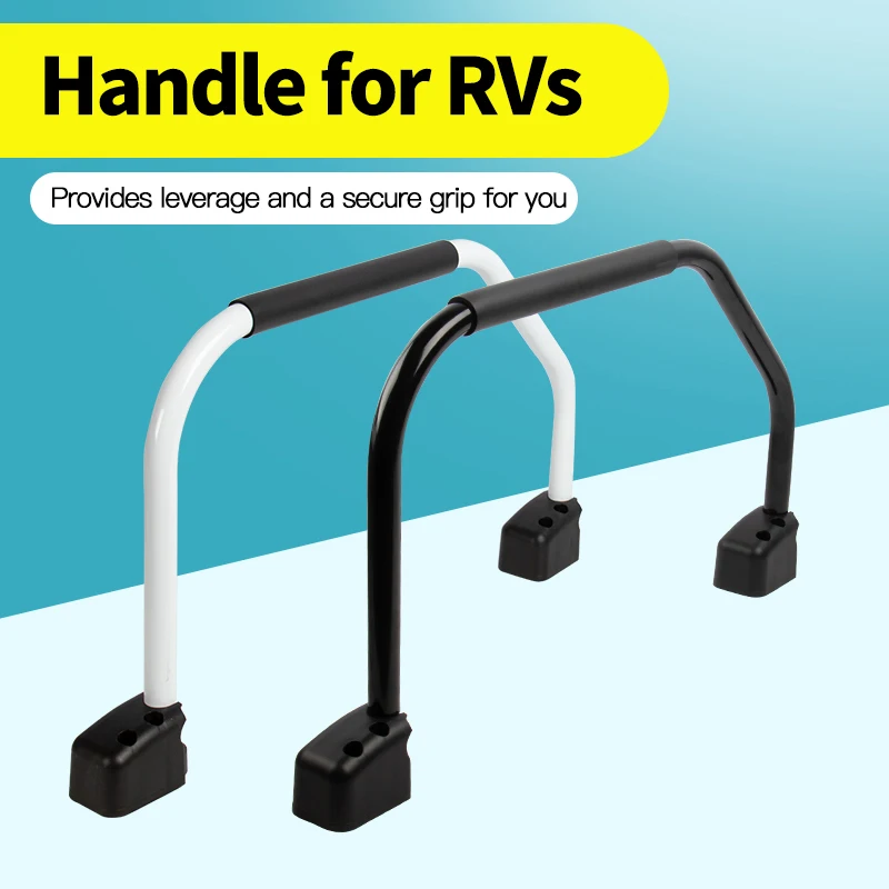 2026 Premium Folding RV Entry Door Grab Handle Assist Bar | Camper Trailer Motorhome Safety Handrail | Folding RV Grab Bar
