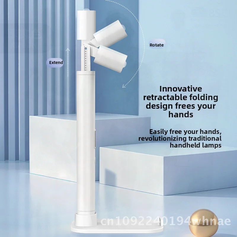 

Портативная мини-маникюрная лампа с кронштейном, телескопическая терапия, ручная лампа для дизайна ногтей, белая лампа для хранения, питание от батареи