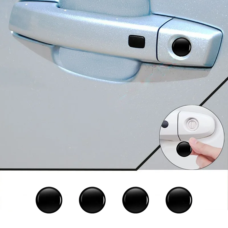 Car Door Lock Eye Protector Cover Keyhole Sticker Accessories For Logan Mcv 2 Duster Sandero Lodgy Dokker Stepway Solenza