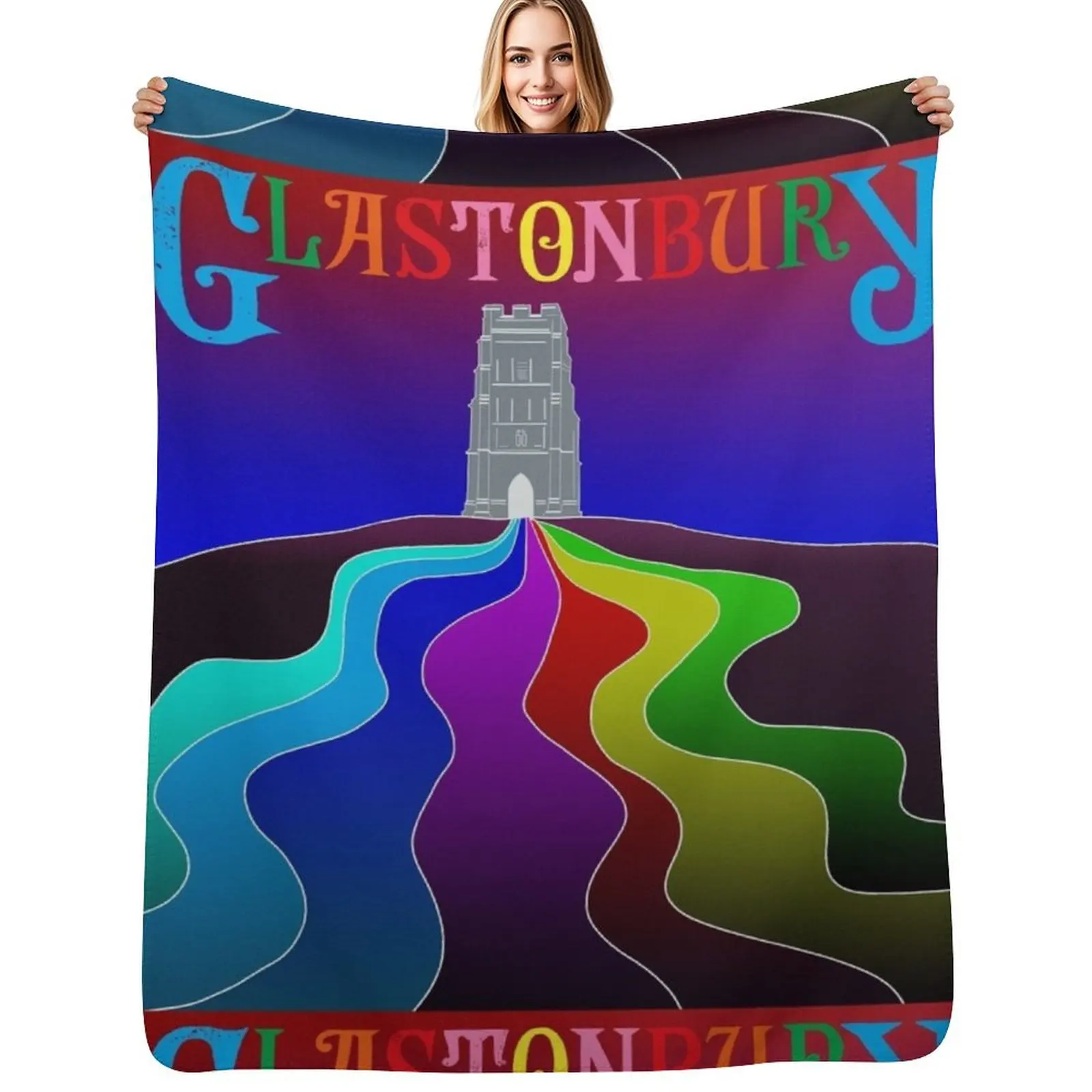 Glastonbury Throw Blanket Color Fast Cozy Throw Blanket
