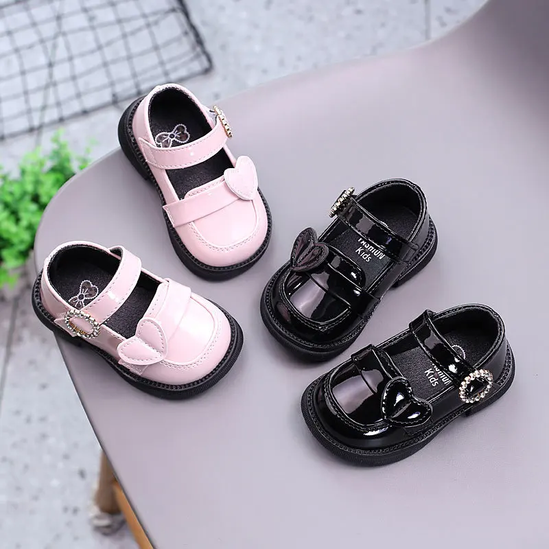

New Leather Shoes Fashion Light Versatile Girl Shoes Comfort Casual Princess Shoe Soft Sole Anti Slip Kid Shoe Daily Sandals