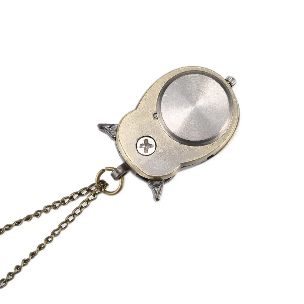 Collar Largo con Colgante de Reloj en Forma de Búho Retro de Aleación, Estilo Vintage para Hombre y Mujer, Regalos de Cumpleaños