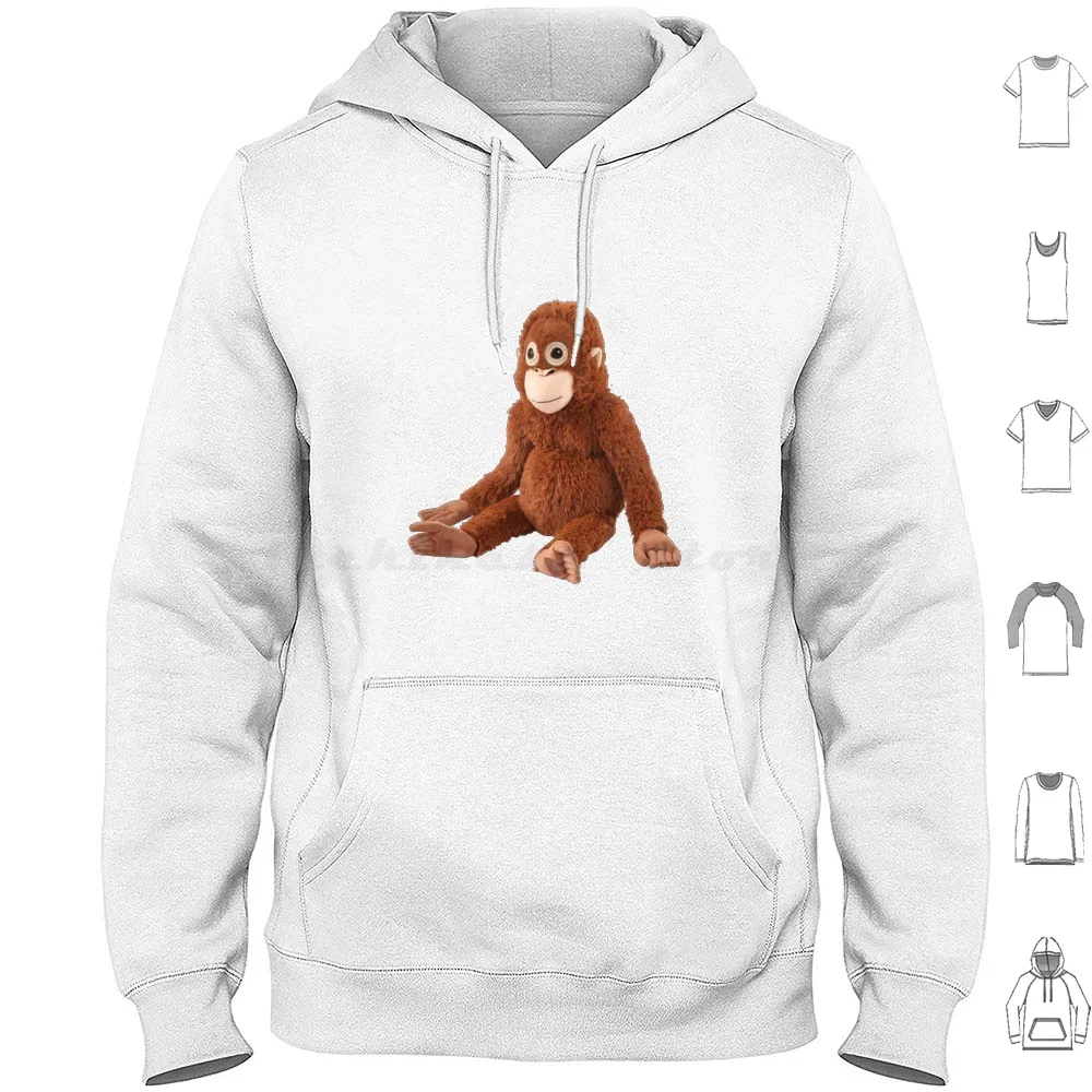 Djungelskog Orangutan , What A Nice Young Man Hoodies Long Sleeve Djungelskog Orangutan Monkey Gorilla Ape Meme Cute