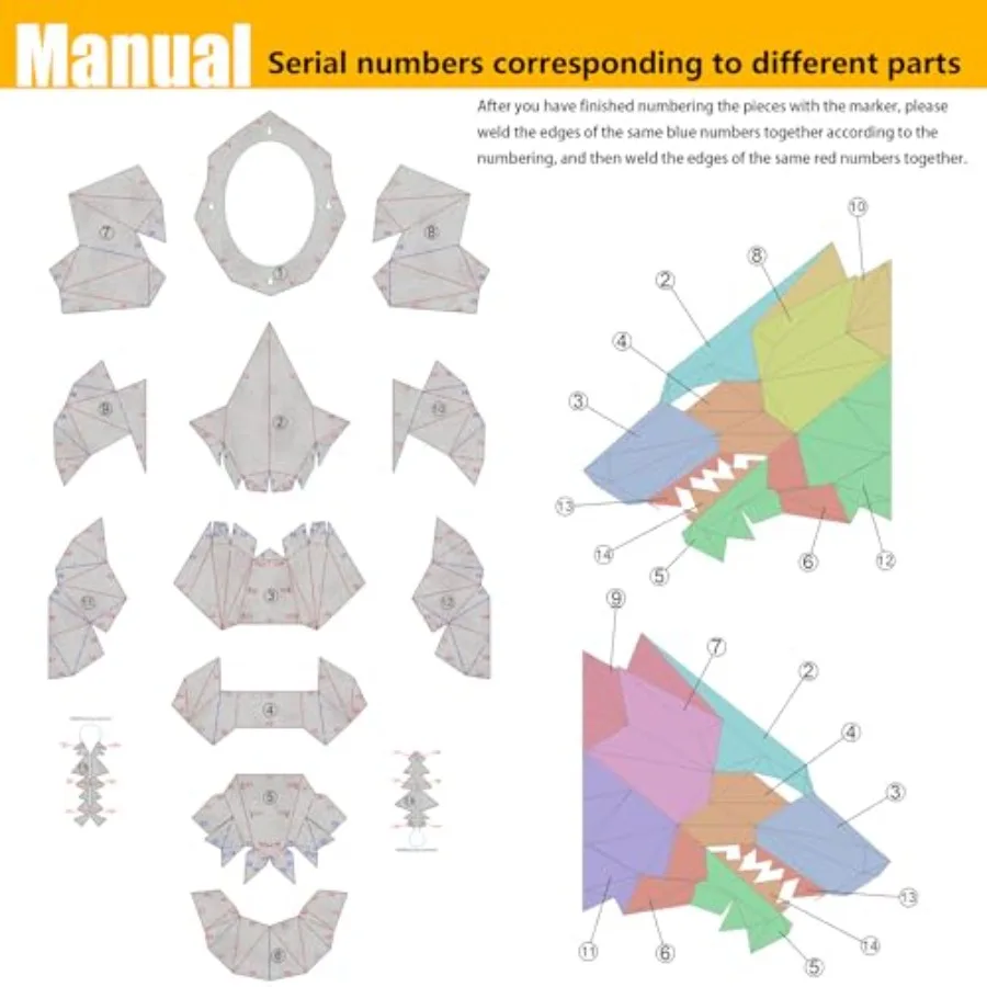 مجموعة لحام رأس Dire Wolf للمبتدئين: 201 كوبونات لحام من الفولاذ المقاوم للصدأ قطع تدريب معدنية مقطوعة بالليزر مناسبة لـ TIG