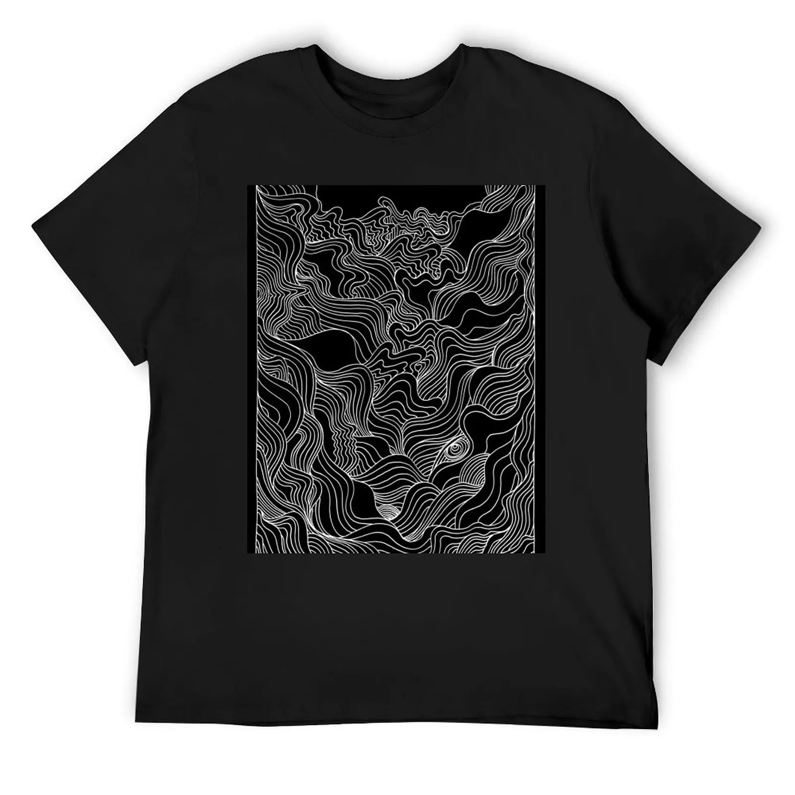 Moon Waves T-Shirt customs for a boy customs design your own mens graphic t-shirts hip hop