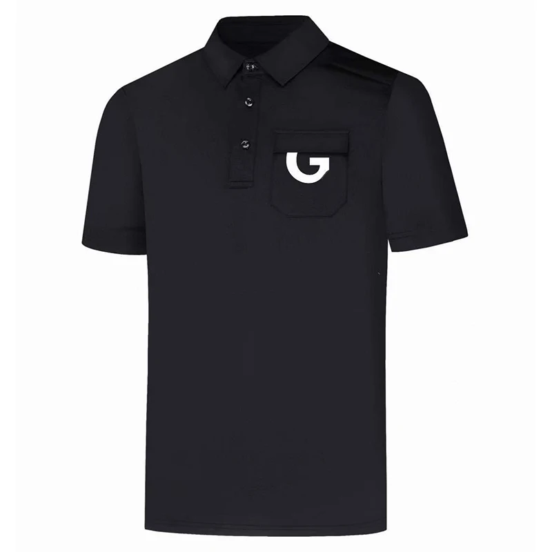 

Golf New Sports Shirt Spring/Summer Men's Casual Versatile Short sleeved T-Shirt Outdoor Quick Drying POLO Shirt Solid Color Top