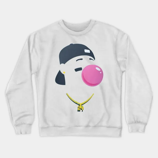 

Уличный осенне-зимний стиль — толстовка Vibe Bubblegum, графика «крутой мультяшный персонаж с жевательной резинкой» для модного образа