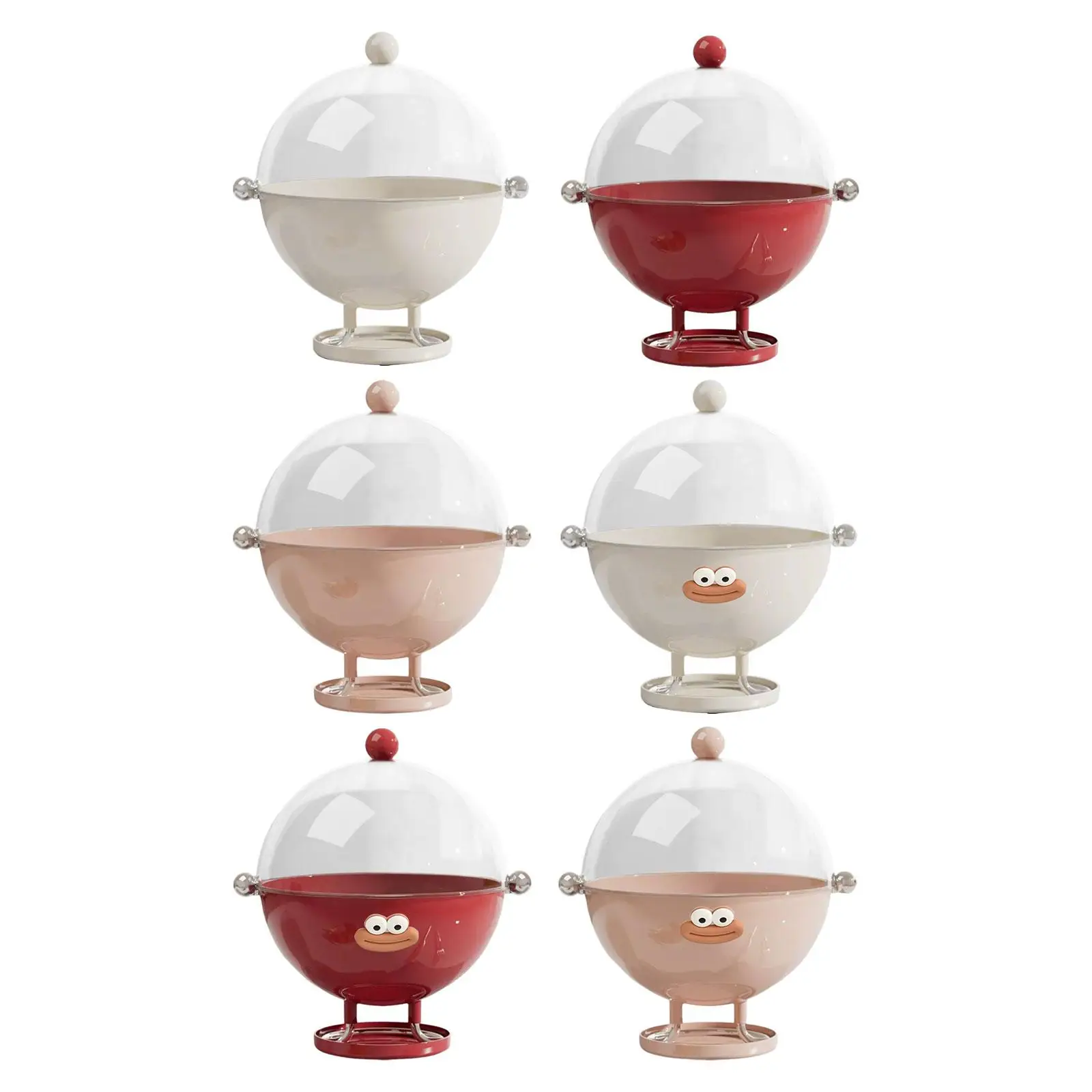 

Fruit Bowl with Lid, Multipurpose with Drain Tray, Large Capacity,Storage Bowl for Tabletop,Home Centerpiece,Kitchen,Dining Room