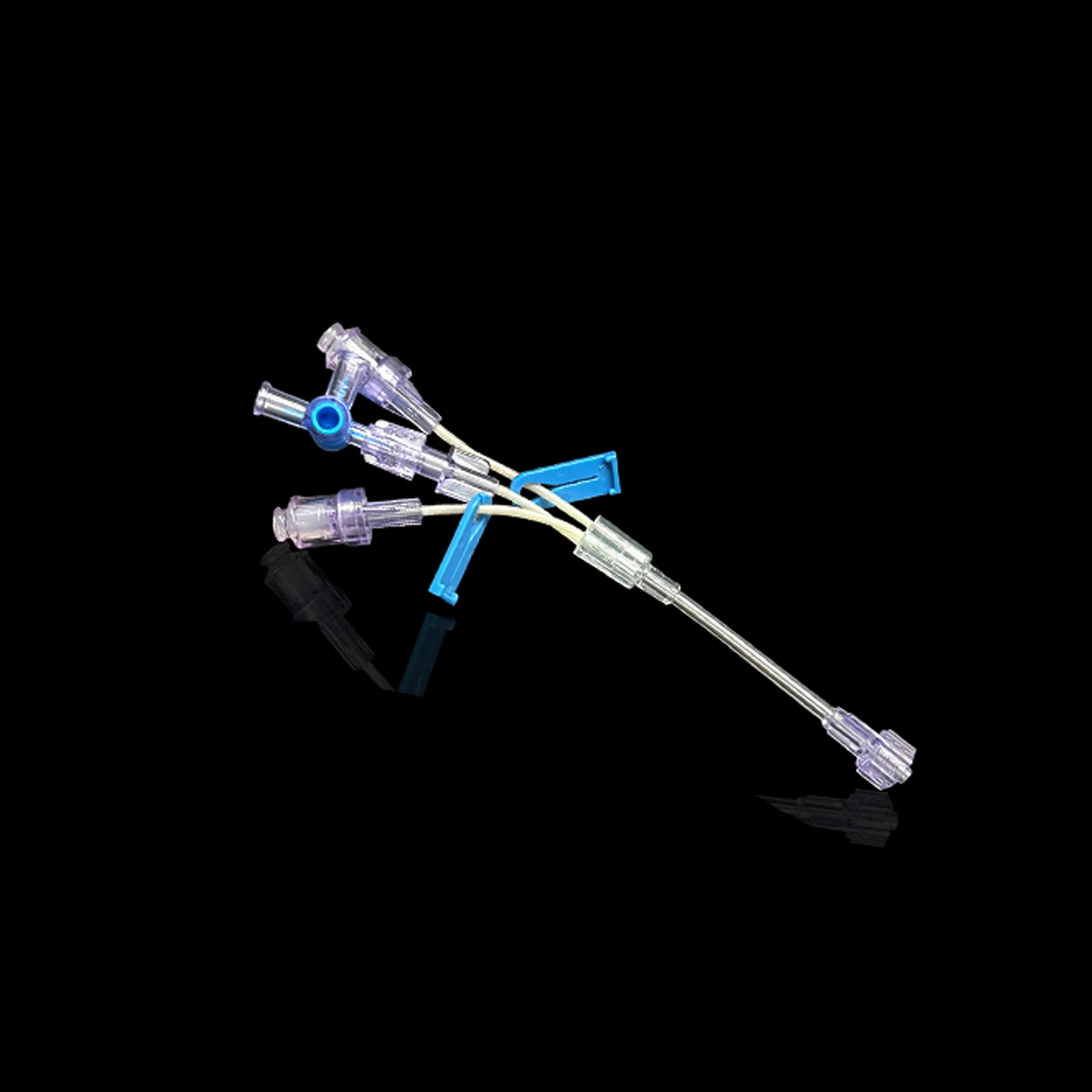 

100pcs Catheter Adapter Set with Three Connectors for Luer Lock and Catheter Systems, for Medical and Laboratory Use, Disposable