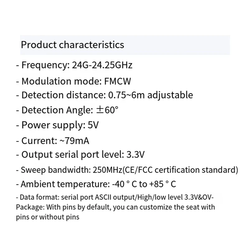 LD2410B 24Ghz Radar Human Presence Sensing Module With BT+CH340 Adapter+Cable 5V LD2420 Millimeter Wave Motion Sensor Durable