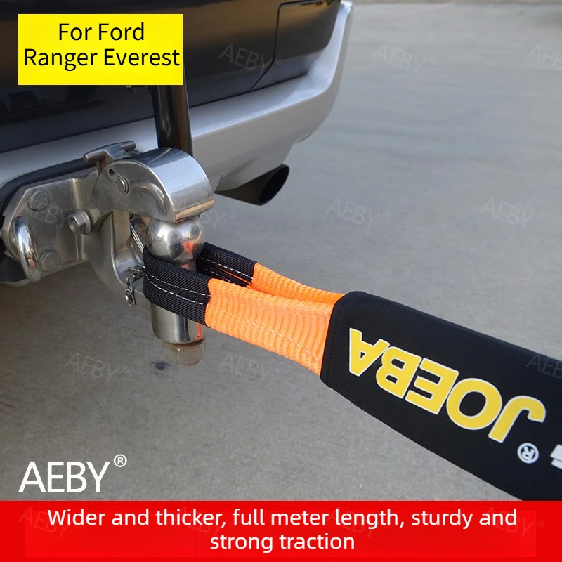 For Ford Ranger Everest 2015-2021 Recovery trailer with heavy duty tow rope,Safe towing of vehicles,Anchor rescue rope