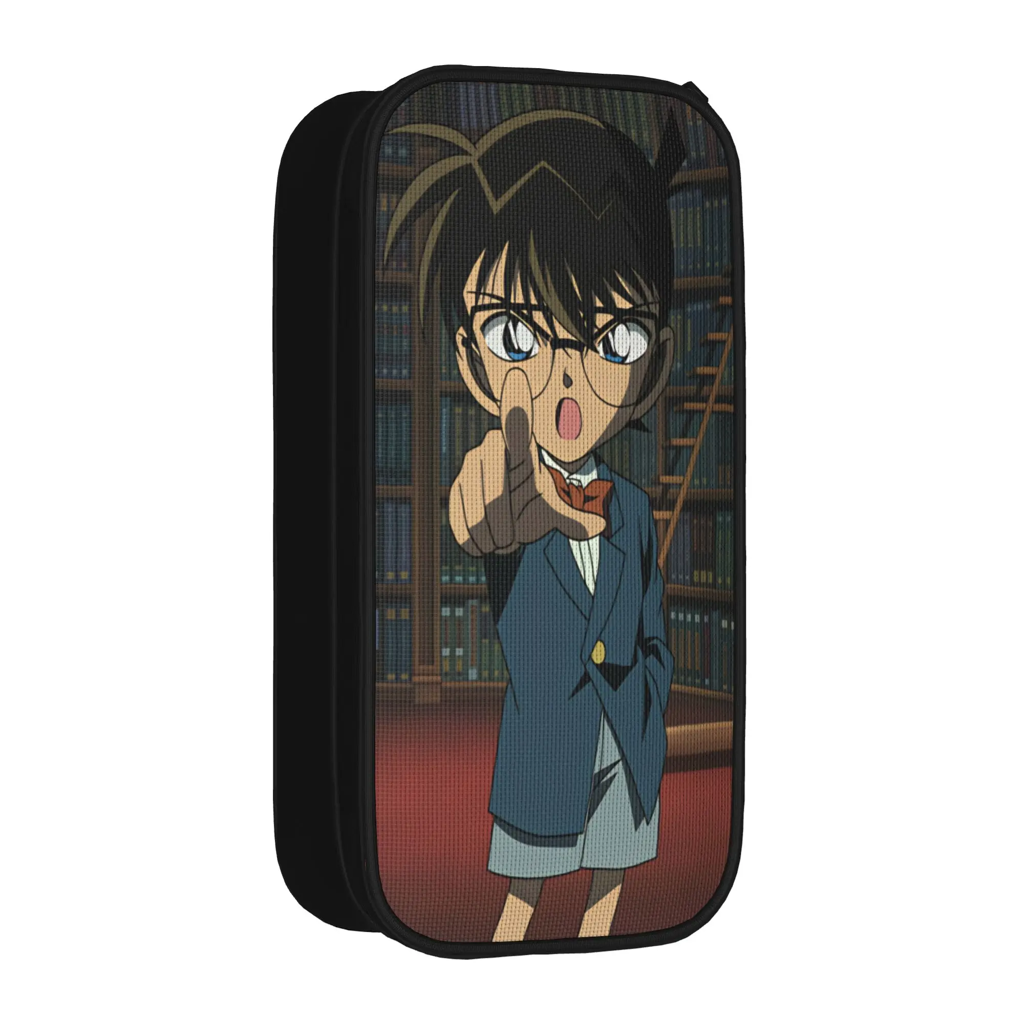 Detectives Conans Pencil Case  Girls Boys Vintage Pencil Bag Design School Pencil Cases Supplies Gift Idea