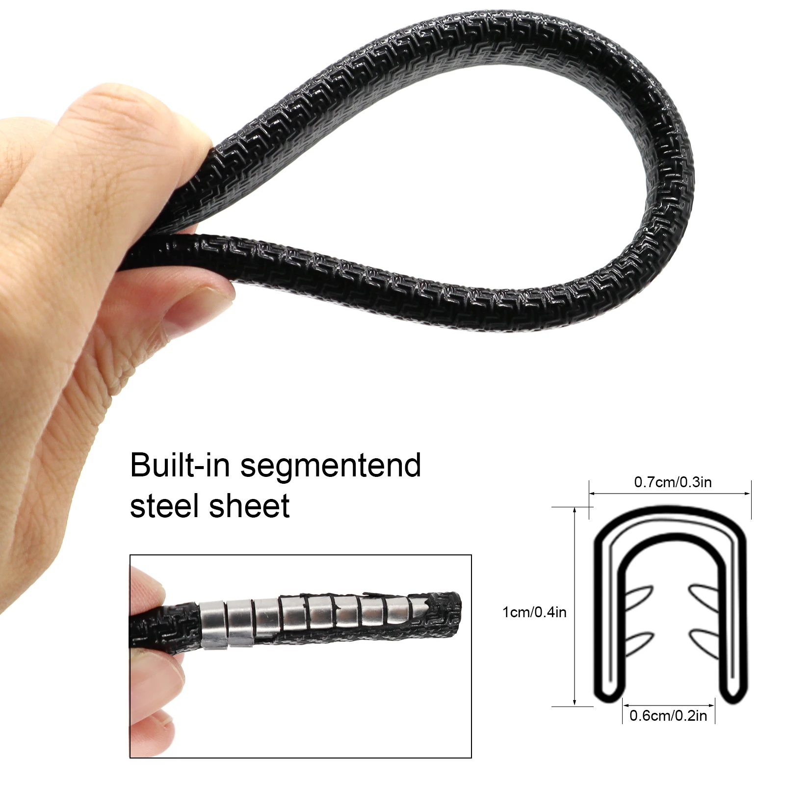5M/16ft Universal Car Door Edge Scratch Protector Sealing Strip Engine Hood Trunk lid Trim Rubber Seal Protection Decoration