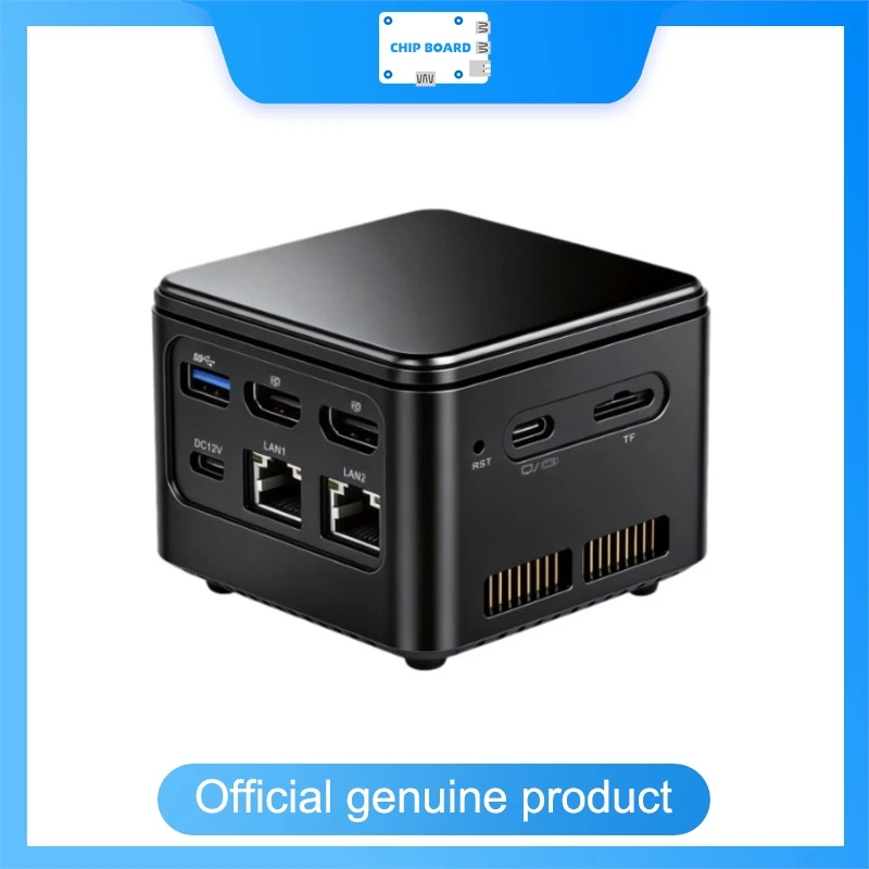 Romindly M1 Mini Dual-Network Industrial PC Cube, N300/N305 Micro Controller Host for UAV, Robotics & Embedded Control Systems