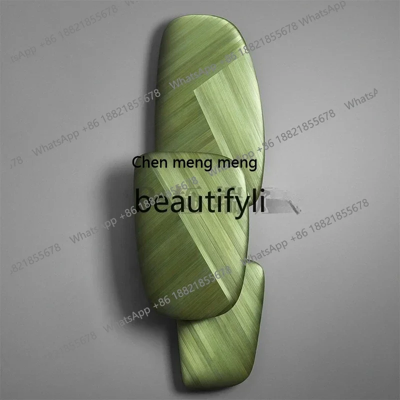 

Modern living room sofa sculpture brown gold decoration light luxury decoration pebble atmosphere h