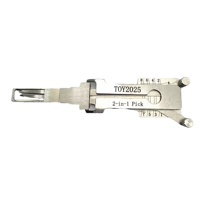 Original Lishi TOY2025 2 in 1 Lock Pick Decoder Ignition Car Door Open for New Corolla/Camry/Reiz/Vios Vertical Milling