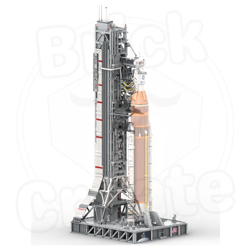 

MOC-136982SpaceLaunch SLS Компоненты мобильного передатчика Сращивание строительных блоков Форма9944Детали MOC Креативная детская игрушка на день рождения в подарок
