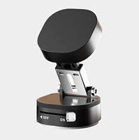 Double-sided Magnetic Suction Mobile Phone Bracket Strong Magnetic 360 Rotation Foldable Phone Holder For Live Streaming