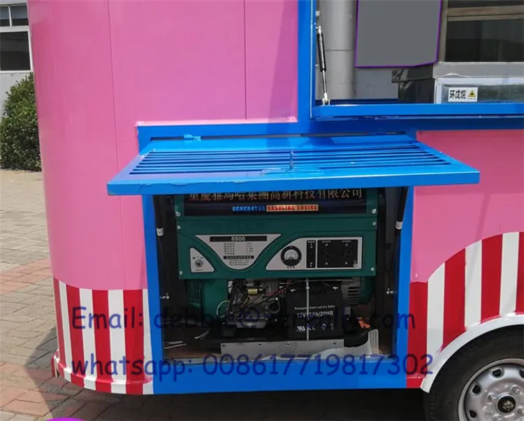 2020 New Arrival Mobile Food Vending Truck Food Conssion Trailer Mobile Food Truck With One Side Glass Selling Window