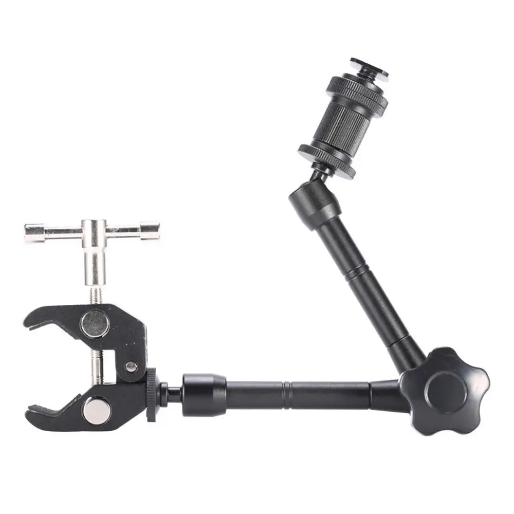 

Adjustable SLR DSLR Camera Flash Mounting Monitor Metal LED Light Magic Articulated Arm Magic Arm Super Clamp 11 Inch