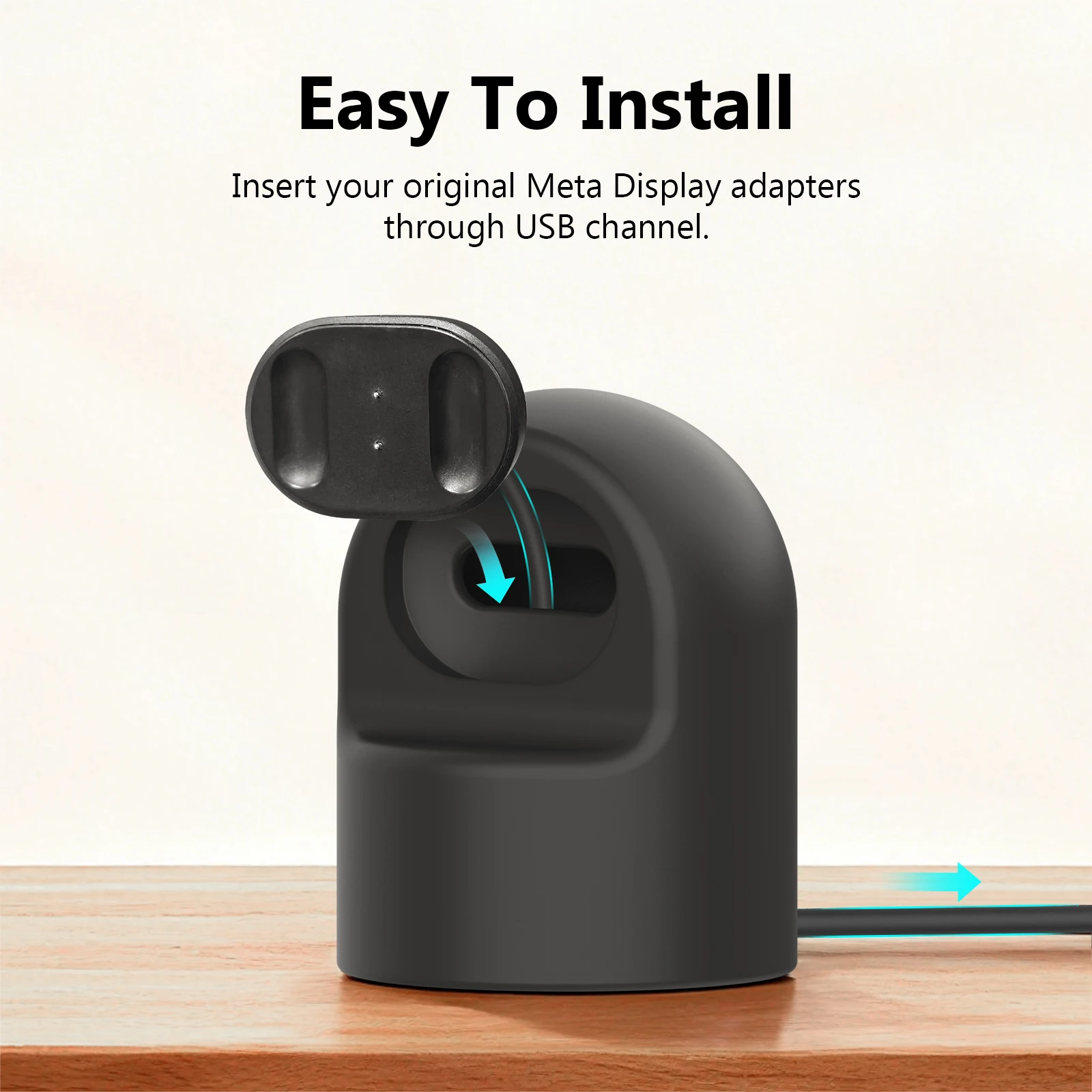 

Silicone Desktop Charging Stand, Compatible with for Meta Display, for Stable Wristband Placement During Charging