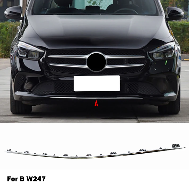 Front Bumper Chrome Trim Chromium Styling Spoiler Diffuser Accessories A2478854801 a2478854801 For Mercedes Benz B Class W247