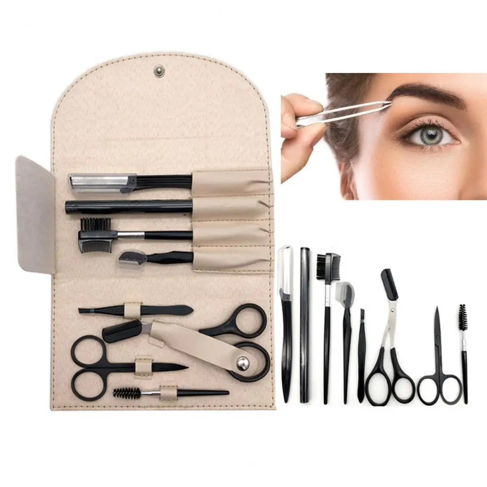 8 Stück Augenbrauen schneider Augenbrauen Rasiermesser Kit Augenbrauen Schere Augenbrauen Kamm Rasierer für Gesichts pinzette Wimpern Wimpern Pinsel