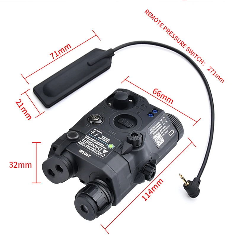 WADSN Tactical UHP PEQ-15 Red Green Blue Laser IR Fill Light White LED Lamp Fit 20mm Picatinny Hunitng Airsoft Scout Accessories