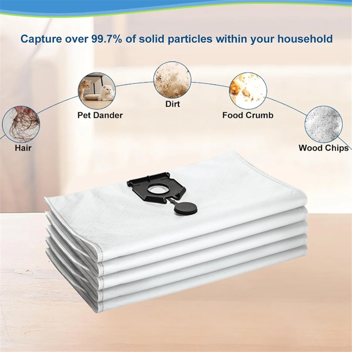 2.889-154.0 NT30/130L 용 교체 부품, 진공 청소기 쓰레기 봉투 액세서리, 14 개