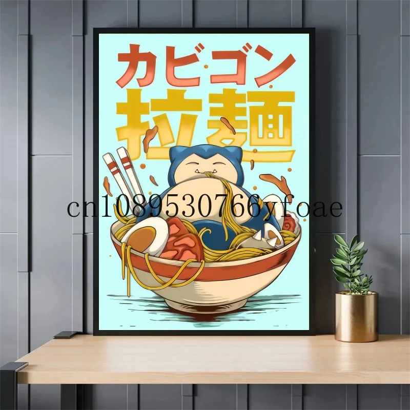 

Japanese Classic Anime Pokemon Poster Decor Pikachu Charizard Wall Art Canvas Painting Modern Dining Room Room Decorate Picture