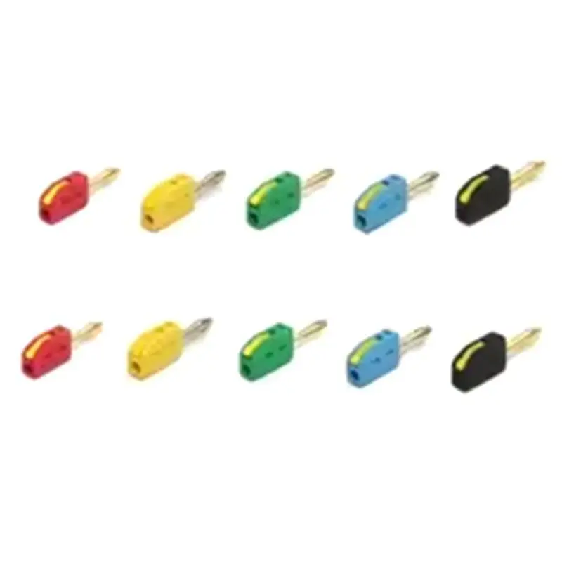 

~WISH Electrical Test 10 PCS 4Mm Banana Plug High Current Quick Connect Gold-Plated Banana Connector 32A