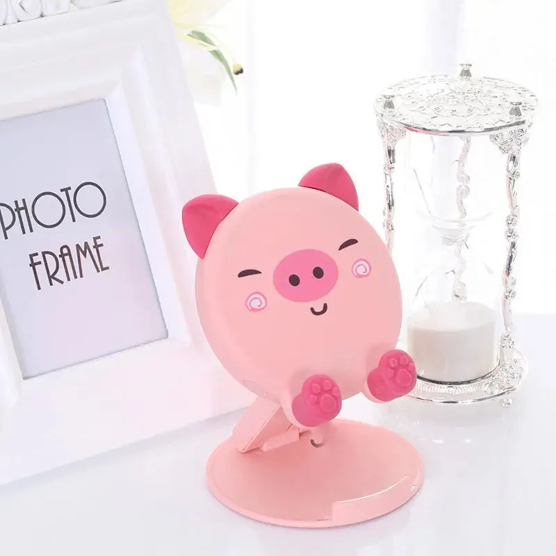 1PC New Cartoon Cute Phone Stand Folding Small Portable Multi Functional Adjustable Universal Tablet Stand Lazy God Tool