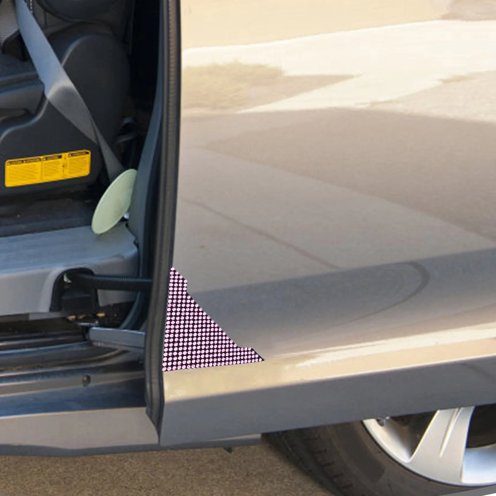 

4Pcs Car Door Anti-Collision Protector Rhinestone Corner Scratch Guard Universal Exterior Protection Car Door Corner Protector