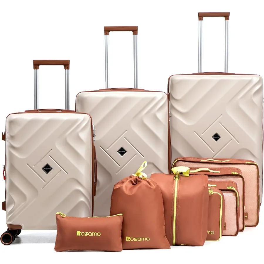 Luggage Set Expandable Suitcase 22x14x9 Airline Approved Carry on, ABS Hard Case Suitcases with Spinner Wheels, TSA Lock